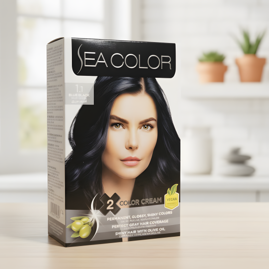 Sea Color Hair Dye Blue Black